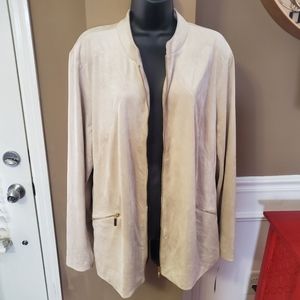 NEW Alfani Jacket Faux Suede Size 3X
